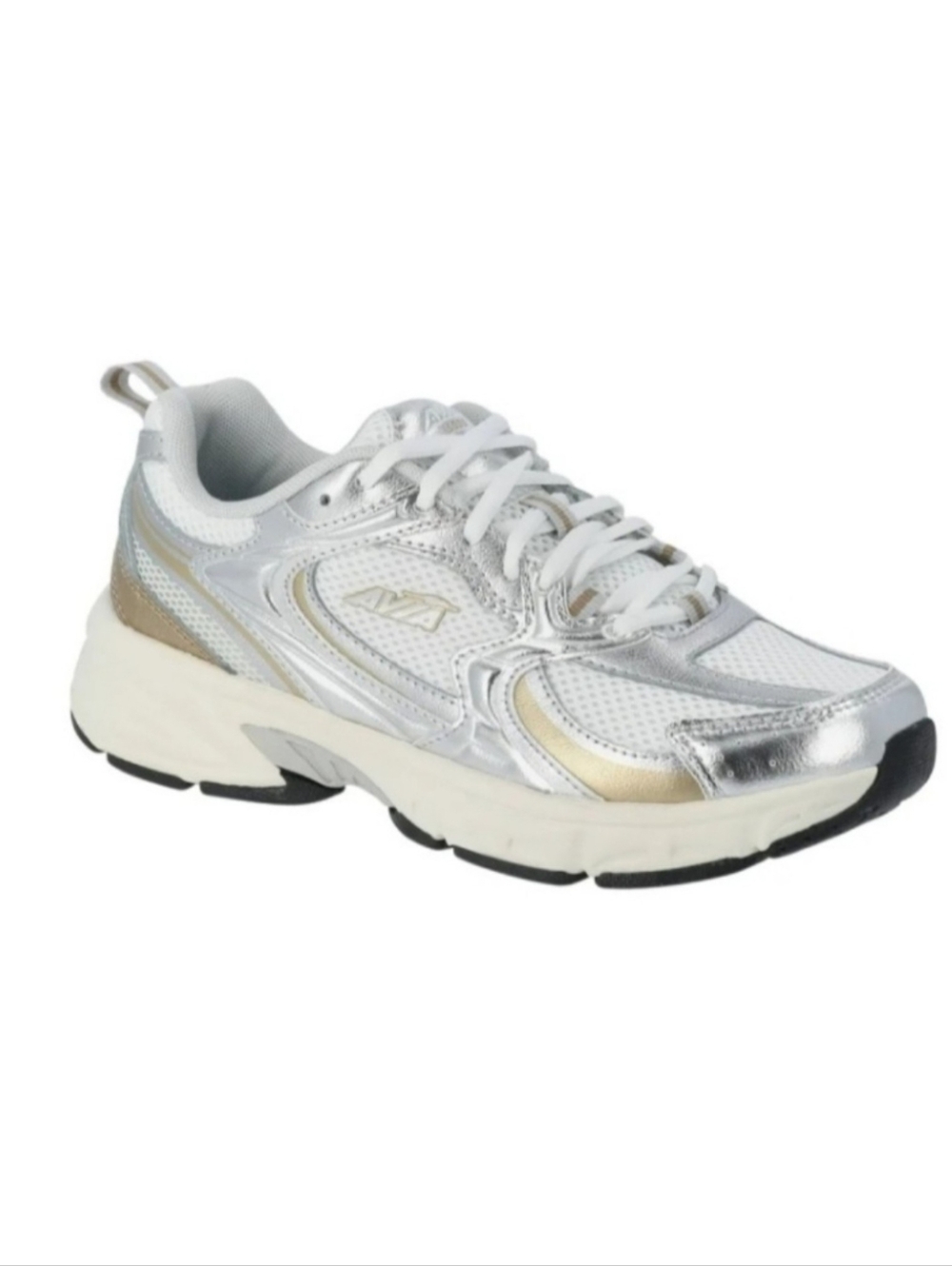 Avia Women's Silver and Gold Athletic Sneaker